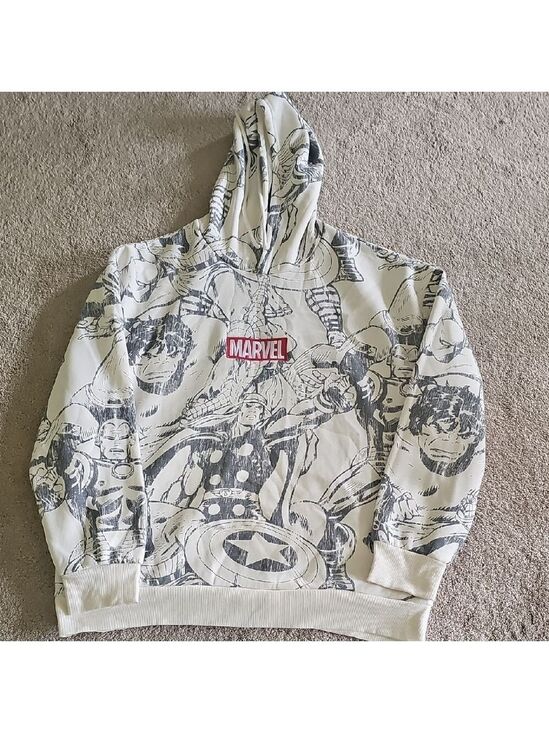 Marvel Other - Marvel Men's Graphic Hoodie - Cream and Black